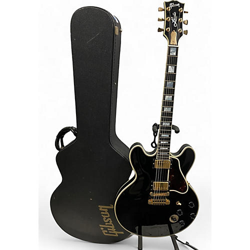 Gibson Used 2001 Gibson BB King Signature Lucille Ebony Hollow Body Electric Guitar Ebony