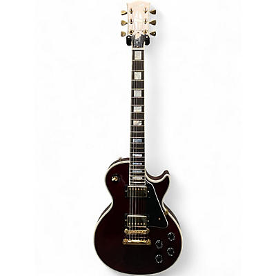 Used 2001 Gibson Les Paul Custom Wine Red Solid Body Electric Guitar