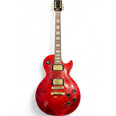 Used 2001 Gibson Les Paul Studio Cherry Flame Solid Body Electric Guitar