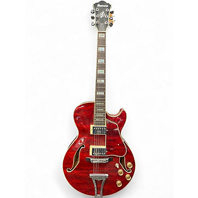 Used 2001 Ibanez AG 85 TRD Crimson Red Burst Hollow Body Electric Guitar