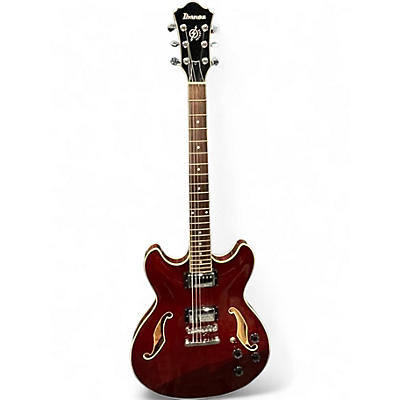 Used 2001 Ibanez AS73 Artcore Trans Red Hollow Body Electric Guitar