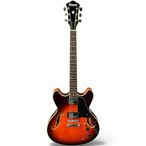 Used 2001 Ibanez AS80 Cherry Sunburst Hollow Body Electric Guitar Cherry Sunburst