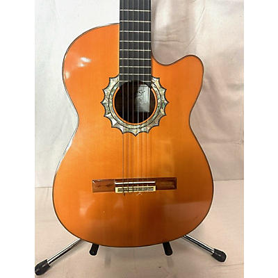 Used 2001 Pimental W-1 Orange Classical Acoustic Guitar