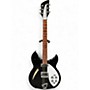 Used 2001 Rickenbacker 330 Black and White Hollow Body Electric Guitar Black and White