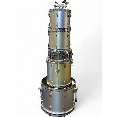 Used 2001 Rogers 5 Piece TRAILBLAZER  Metallic Gold Drum Kit
