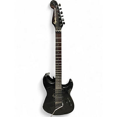 Used 2001 Squier STAGEMASTER Black Solid Body Electric Guitar