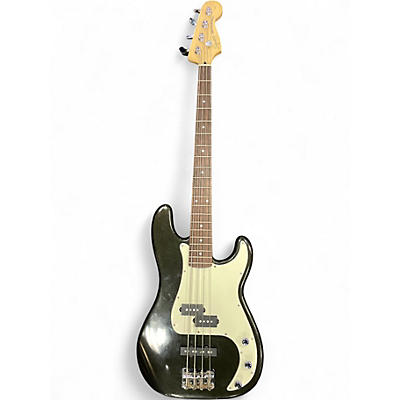 Used 2001 Squier Standard Precison Bass Special Metallic Black Electric Bass Guitar