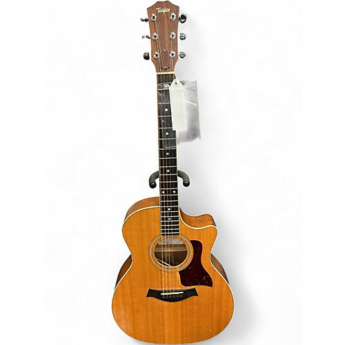 Used 2001 Taylor 414CE Natural Acoustic Electric Guitar Natural