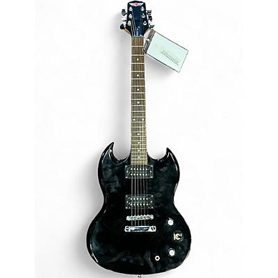Used 2002 Epiphone BULLY Black Solid Body Electric Guitar
