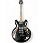 Used 2002 Epiphone ES335 Dot Ebony Hollow Body Electric Guitar Ebony