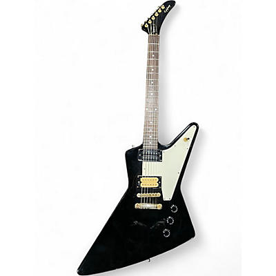 Used 2002 Epiphone Korina Explorer Ebony Electric Bass Guitar