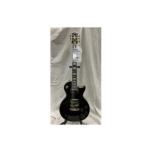 Epiphone Used 2002 Epiphone Les Paul Custom 50th Anniversay Ebony Solid Body Electric Guitar Ebony