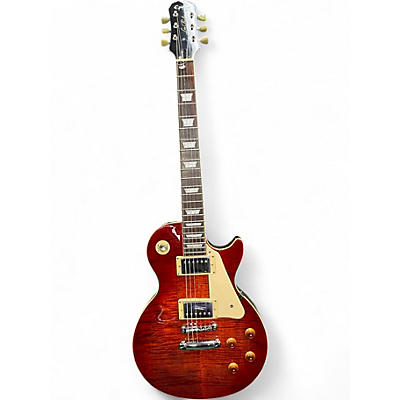 Used 2002 Epiphone MIK Les Paul Standard Cherry Sunburst Solid Body Electric Guitar