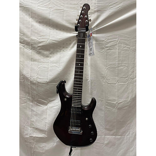 Ernie Ball Music Man Used 2002 Ernie Ball Music Man John Petrucci Signature 7 String Crimson Red Burst Solid Body Electric Guitar Crimson Red Burst