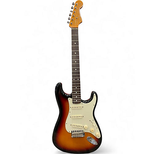 Used 2002 Fender 1962 American Vintage Stratocaster 3 Color Sunburst Solid Body Electric Guitar 3 Color Sunburst