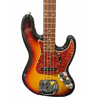 Used 2002 Fender 1964 JAZZ BASS NOS 3 Color Sunburst Electric Bass Guitar