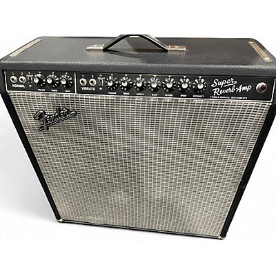 Used 2002 Fender 1965 Reissue Super Reverb 45W 4x10 Tube Guitar Combo Amp
