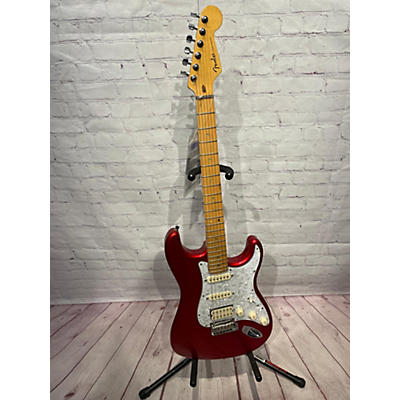 Used 2002 Fender American Deluxe Fat Stratocaster Candy Apple Red Solid Body Electric Guitar