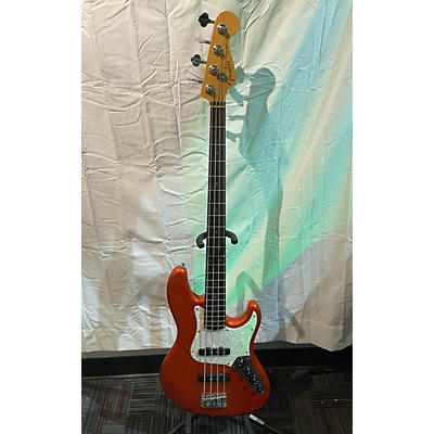 Fender Used 2002 Fender American Deluxe Jazz Bass Candy Tangerine Electric Bass Guitar