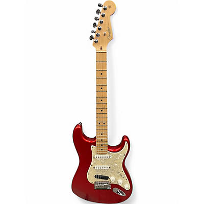 Used 2002 Fender American Standard Stratocaster Candy Apple Red Solid Body Electric Guitar