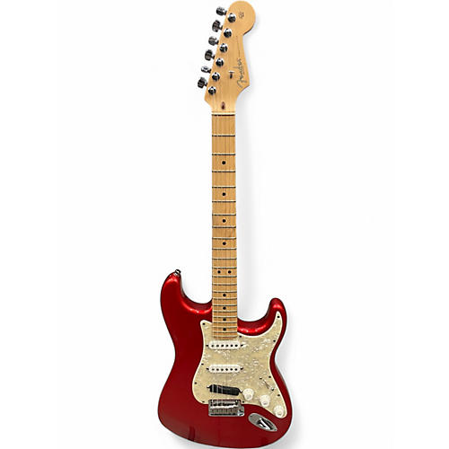 Used 2002 Fender American Standard Stratocaster Candy Apple Red Solid Body Electric Guitar Candy Apple Red