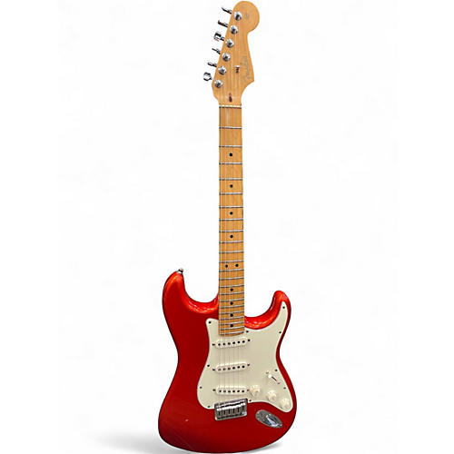 Used 2002 Fender American Standard Stratocaster Candy Apple Red Solid Body Electric Guitar Candy Apple Red