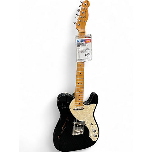 Used 2002 Fender Classic Series '69 Telecaster Thinline Black Hollow Body Electric Guitar Black