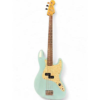Used 2002 Fender Mark Hoppus Signature Jazz Bass Daphne Blue Electric Bass Guitar