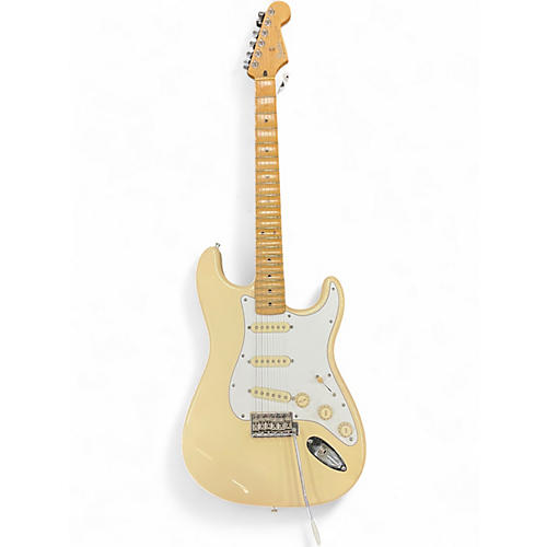 Used 2002 Fender Standard Strat Antique White Solid Body Electric Guitar Antique White