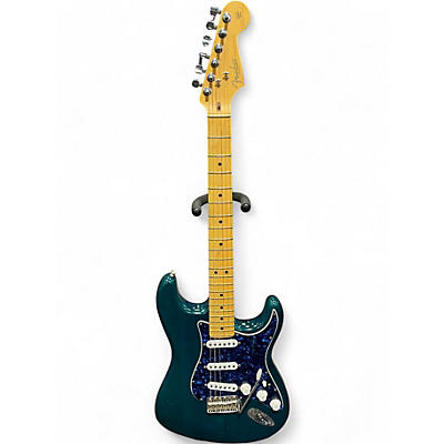 Used 2002 Fender american special stratocaster teal Solid Body Electric Guitar