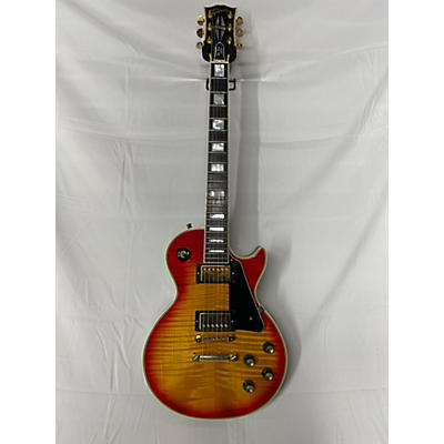 Gibson Used 2002 Gibson Custom Shop Les Paul Custom 1968 Reissue Figured Heritage Cherry Sunburst Solid Body Electric Guitar