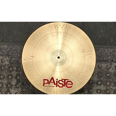 Paiste Used 2002 Paiste 18in FLAT RIDE Cymbal