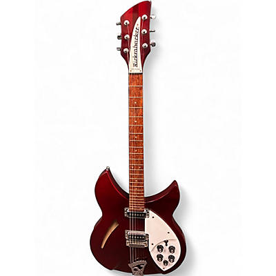 Used 2002 Rickenbacker 330 Burgundy Glo Hollow Body Electric Guitar