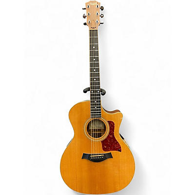 Used 2002 Taylor 414-CE LTD Natural Acoustic Electric Guitar