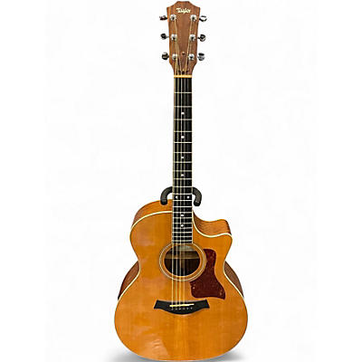 Used 2002 Taylor 414CE Natural Acoustic Electric Guitar