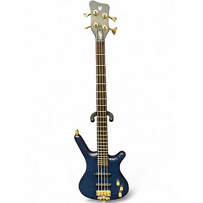 Used 2002 Warwick Corvette Pro Line 4 String Blue Electric Bass Guitar