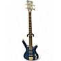 Used 2002 Warwick Corvette Pro Line 4 String Blue Electric Bass Guitar Blue