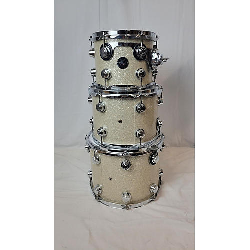 DW Used 2003 DW 5 piece Collector's Series BROKEN GLASS Drum Kit BROKEN GLASS