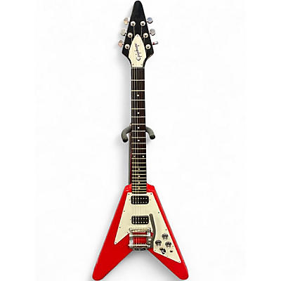 Used 2003 Epiphone 70s Reissue Flying V Red Solid Body Electric Guitar