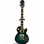 Used 2003 Epiphone Les Paul Standard Blue Green Burst Solid Body Electric Guitar Blue Green Burst