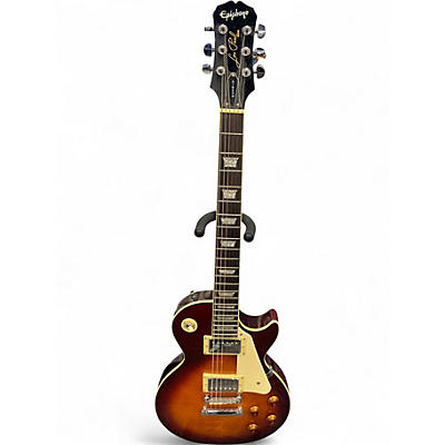 Used 2003 Epiphone Les Paul Vintage Sunburst Solid Body Electric Guitar