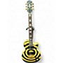 Used 2003 Epiphone Zakk Wylde Signature Les Paul Black and Yellow Solid Body Electric Guitar Black and Yellow