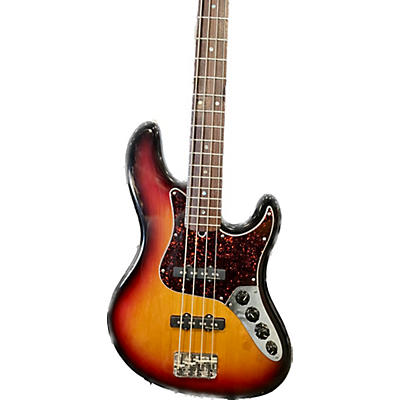 Used 2003 Fender American Deluxe Jazz Bass Sunburst Electric Bass Guitar