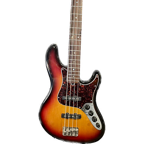 Used 2003 Fender American Deluxe Jazz Bass Sunburst Electric Bass Guitar Sunburst