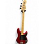 Used 2003 Fender American Precision Bass Chrome Red Electric Bass Guitar Chrome Red