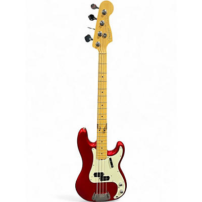 Used 2003 Fender American Standard Precision Bass Red Electric Bass Guitar