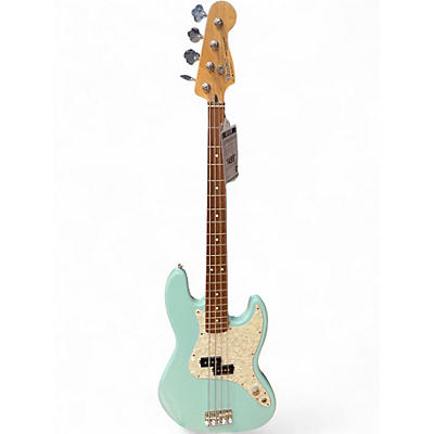Used 2003 Fender Mark Hoppus Signature Jazz Bass Daphne Blue Electric Bass Guitar