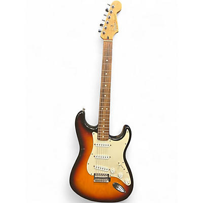 Used 2003 Fender Standard Stratocaster 3 Color Sunburst Solid Body Electric Guitar