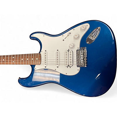 Used 2003 Fender Standard Stratocaster Electron Blue Metallic Solid Body Electric Guitar