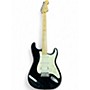 Used 2003 Fender Standard Stratocaster HSS Black Solid Body Electric Guitar Black